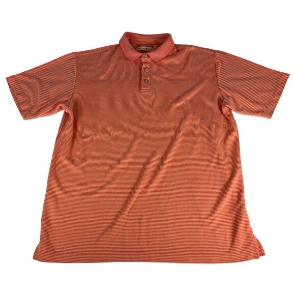 Jamaica Jaxx Modal Blend Polo Shirt Men's L Salmon Collared Short Sleeve Travel - Picture 1 of 6